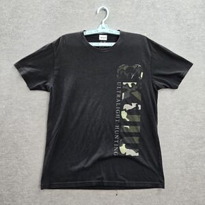 KUIU Men Shirt LARGE Black Ultralight Hunting Logo Short Sleeve